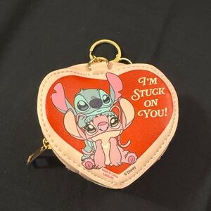 Disney Heart-Shaped Stitch and Angel Coin Pouch